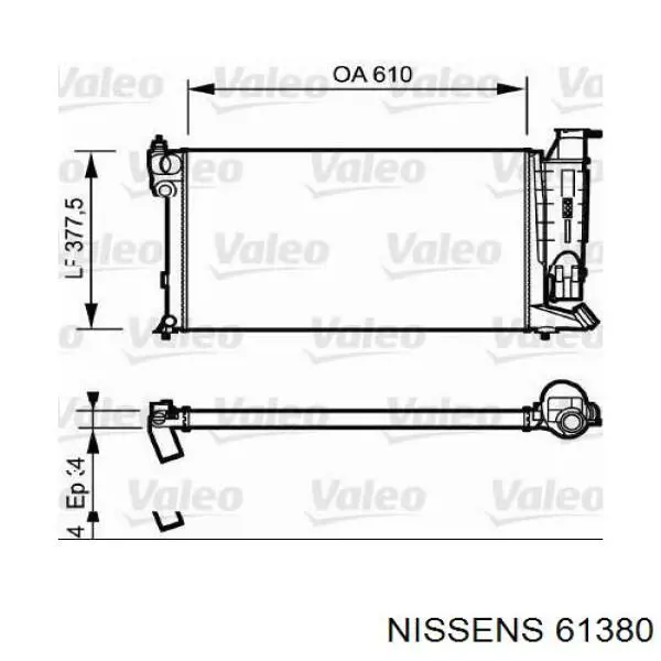 Радиатор 61380 Nissens