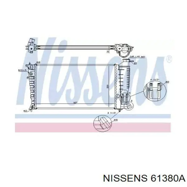 Радиатор 61380A Nissens