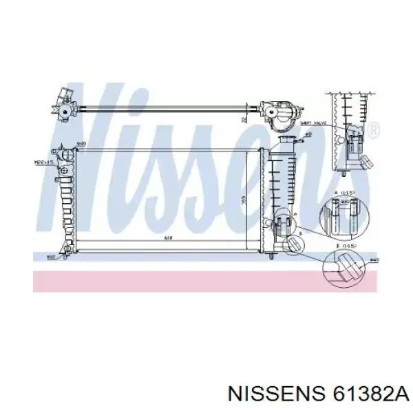 61382A Nissens радиатор