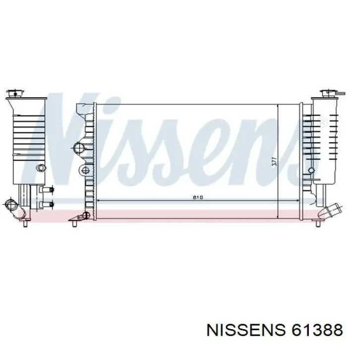 Радиатор 61388 Nissens