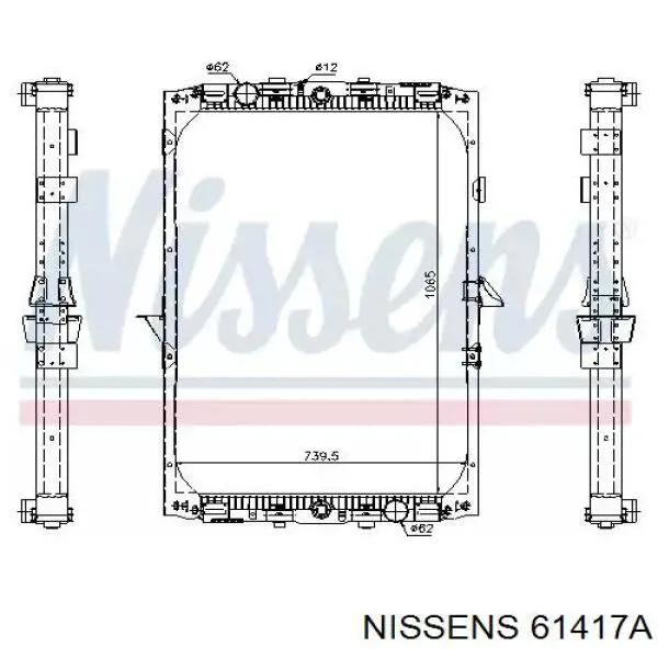 Радиатор 61417A Nissens