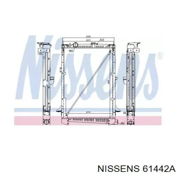 Радиатор 61442A Nissens