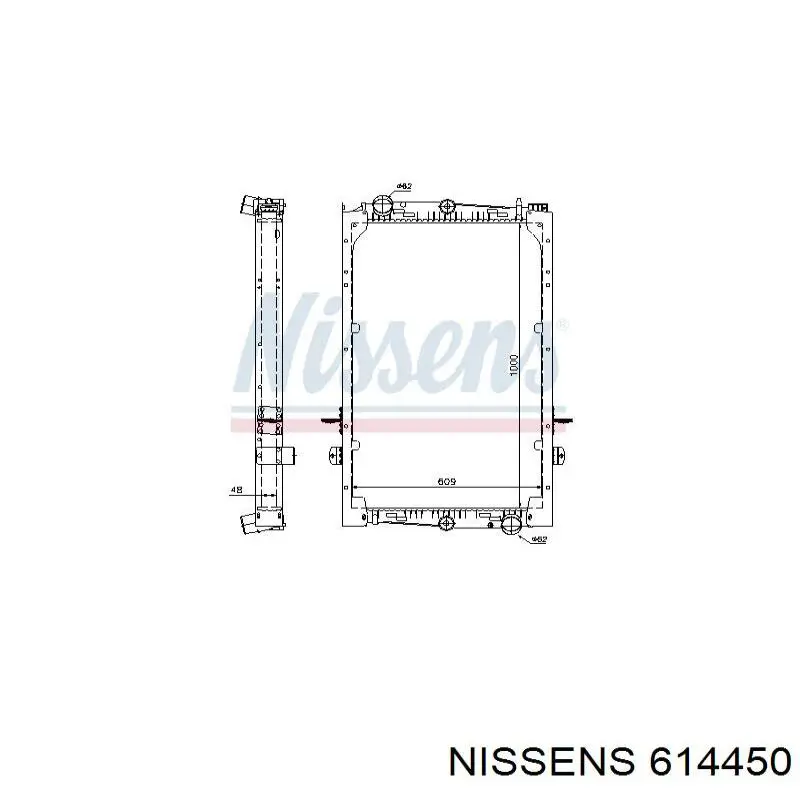 Радиатор 614450 Nissens