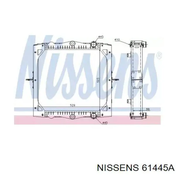 Радиатор 61445A Nissens