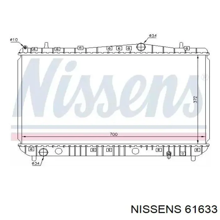 61633 Nissens радиатор