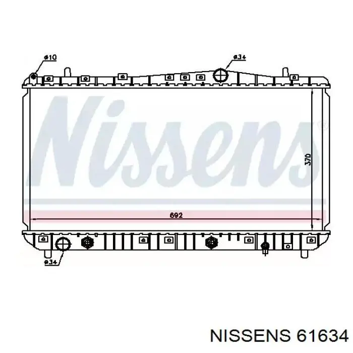 61634 Nissens радиатор