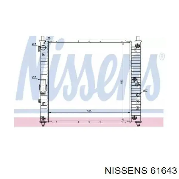 61643 Nissens радиатор