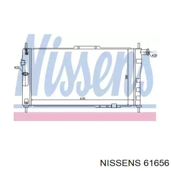 61656 Nissens Радиатор основной