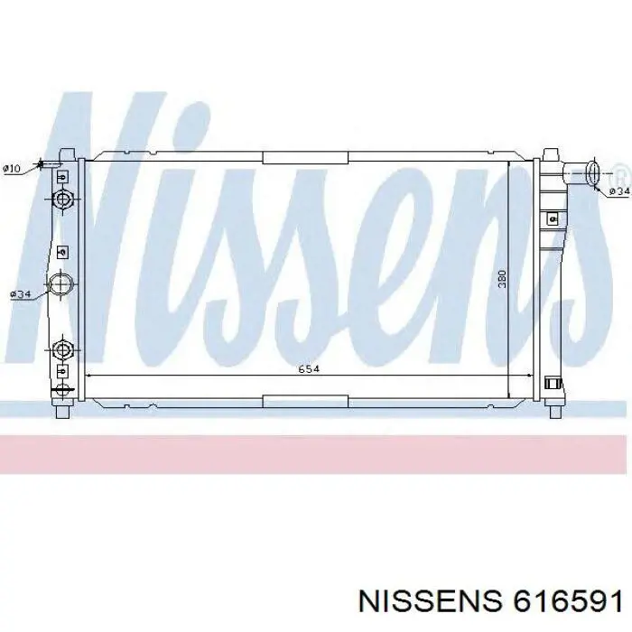 616591 Nissens радиатор