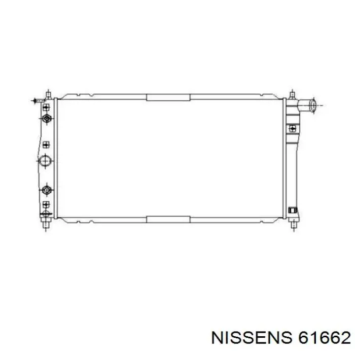 Радиатор 61662 Nissens