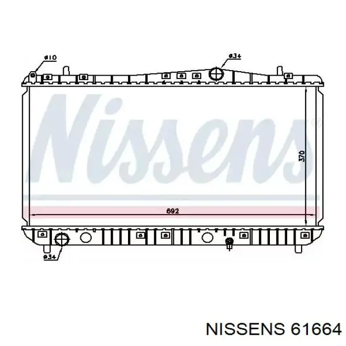 61664 Nissens радиатор