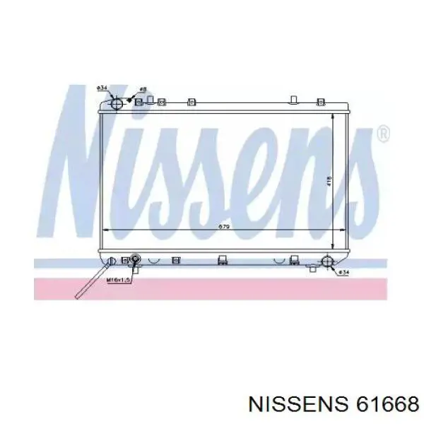 61668 Nissens радиатор