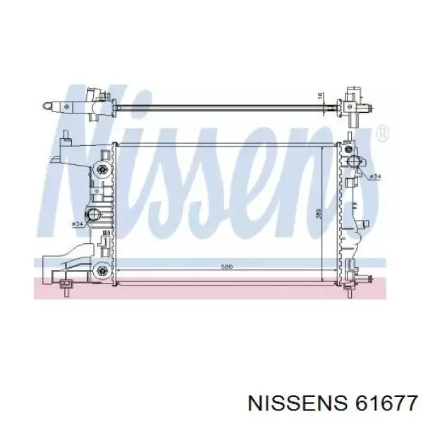 61677 Nissens радиатор
