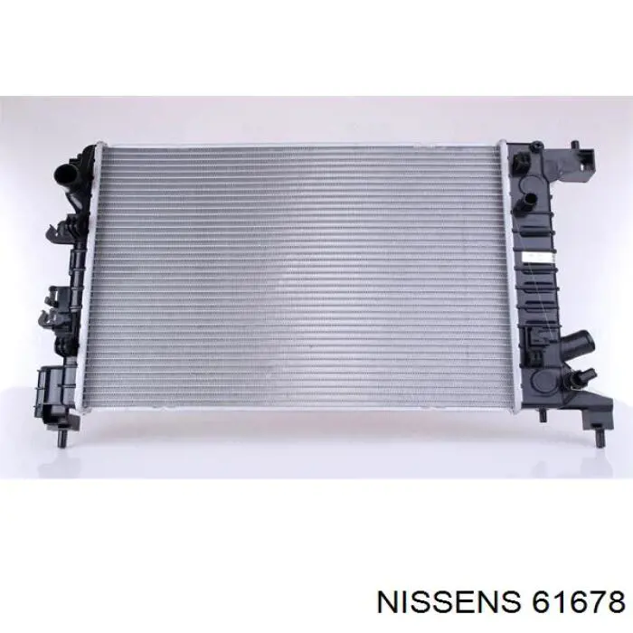 Radiador refrigeración del motor 61678 Nissens