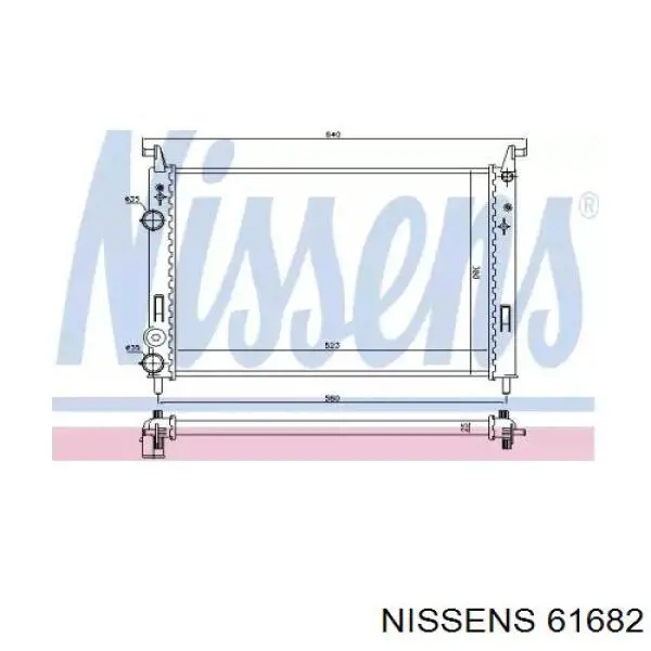61682 Nissens радиатор