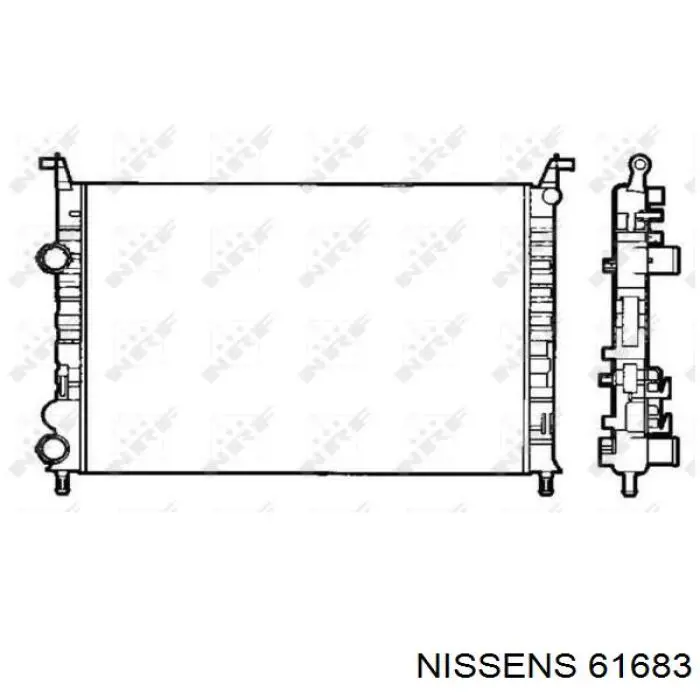 Радиатор 61683 Nissens
