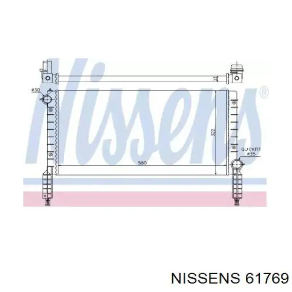 61769 Nissens радиатор