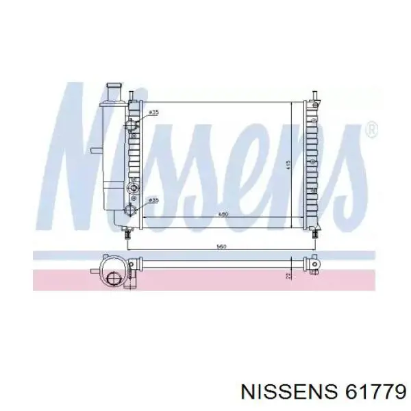 61779 Nissens радиатор