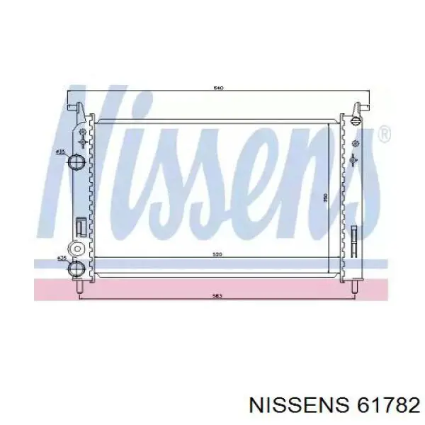 61782 Nissens радиатор