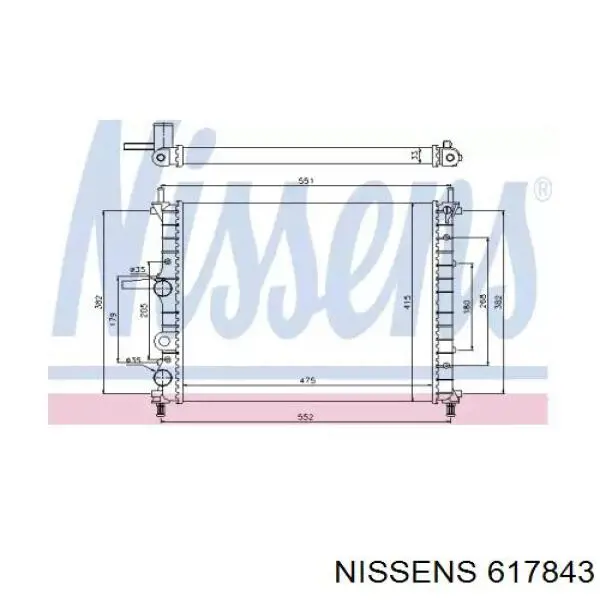 617843 Nissens радиатор