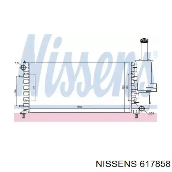 Радиатор 617858 Nissens