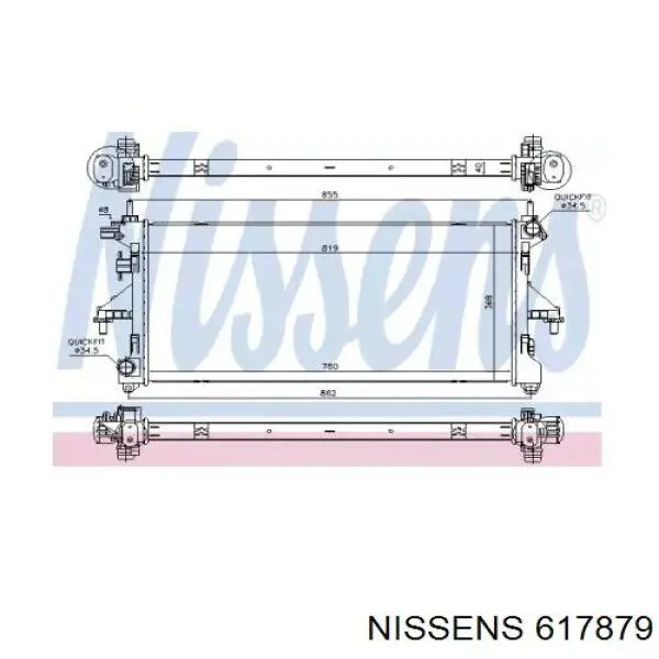 617879 Nissens радиатор
