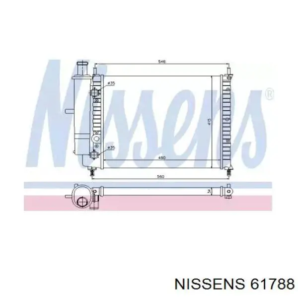 61788 Nissens радиатор