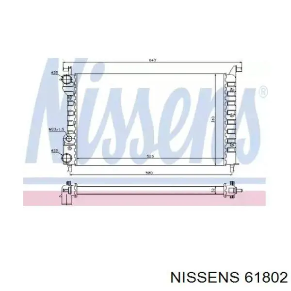 61802 Nissens радиатор