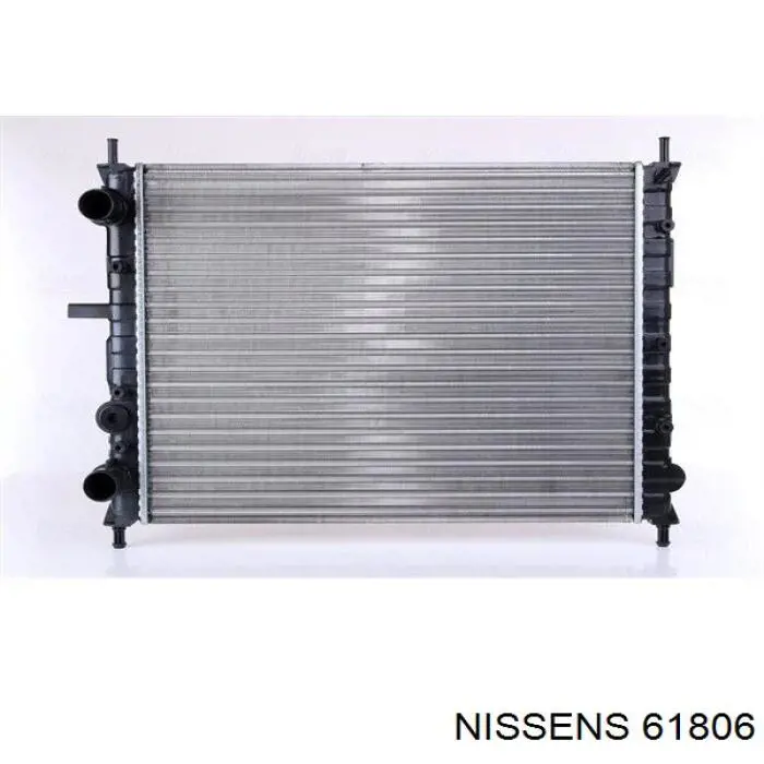 Radiador refrigeración del motor 61806 Nissens