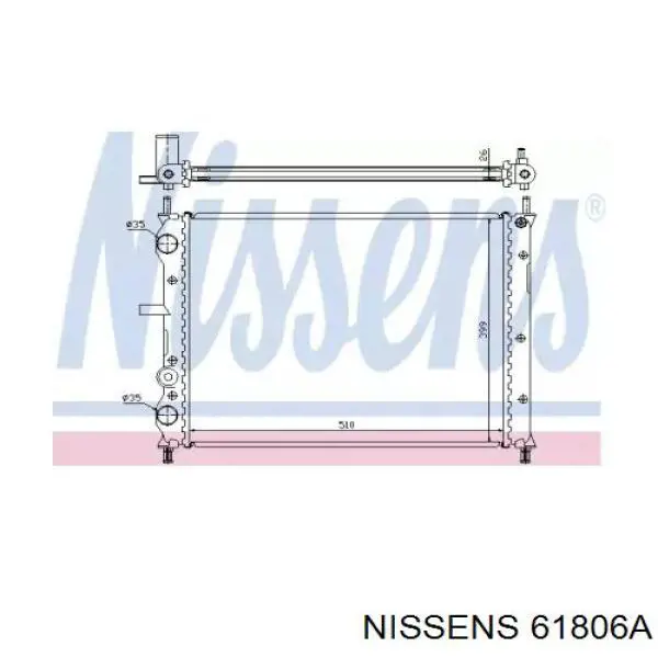 Радиатор 61806A Nissens