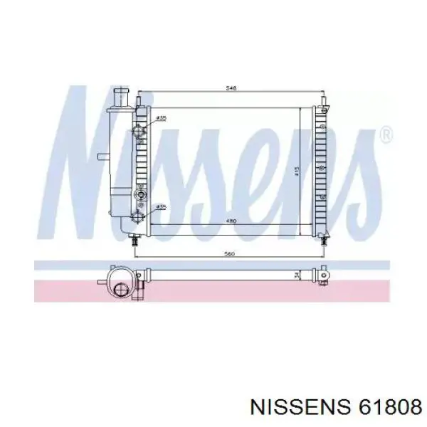61808 Nissens радиатор