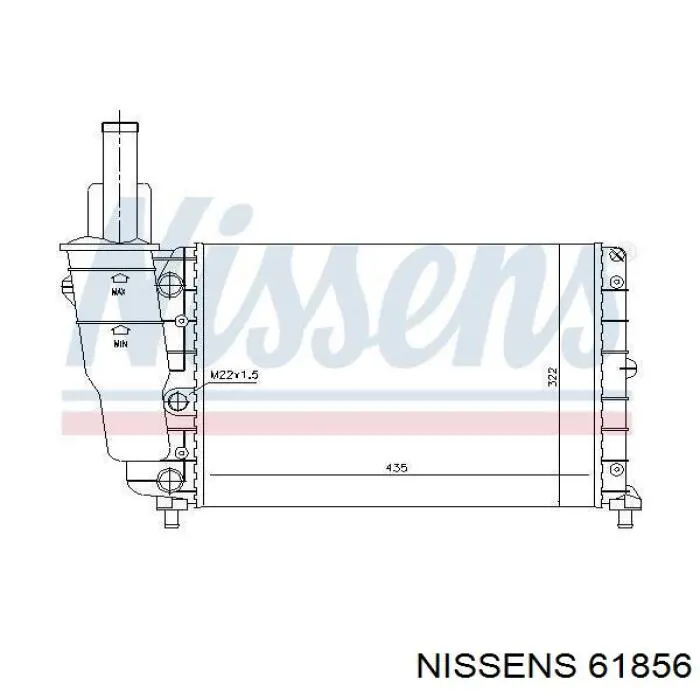 Радиатор 61856 Nissens