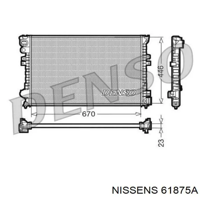 Радиатор 61875A Nissens