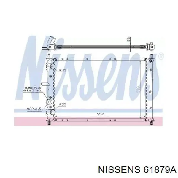 61879A Nissens радиатор