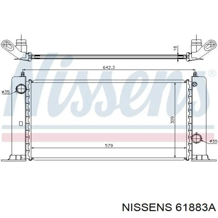 61883A Nissens радиатор
