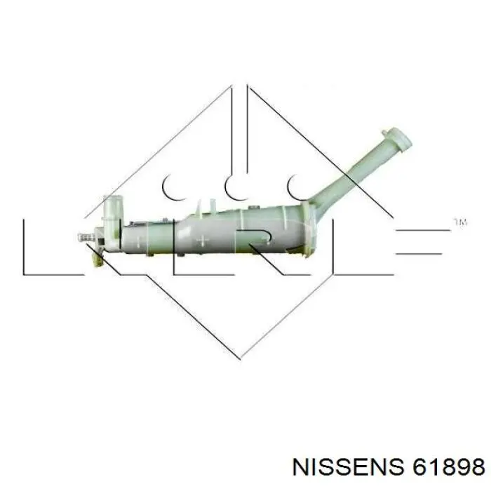 Radiador refrigeración del motor 61898 Nissens