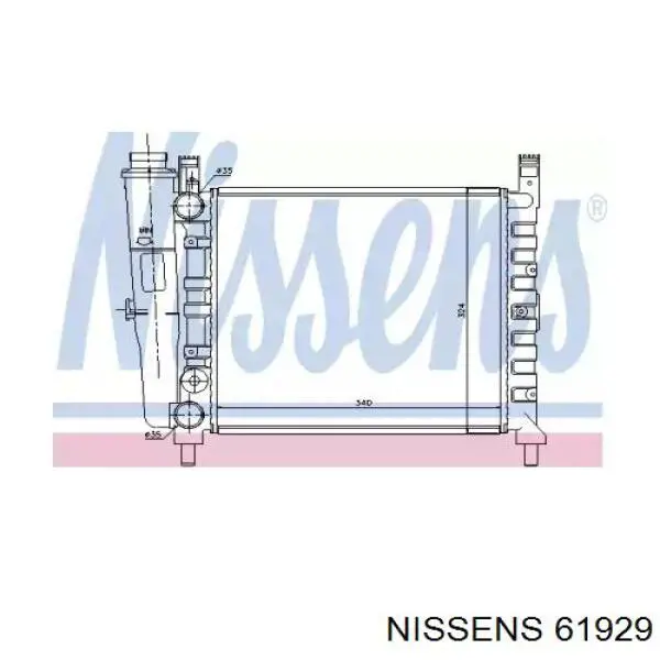 61929 Nissens радиатор
