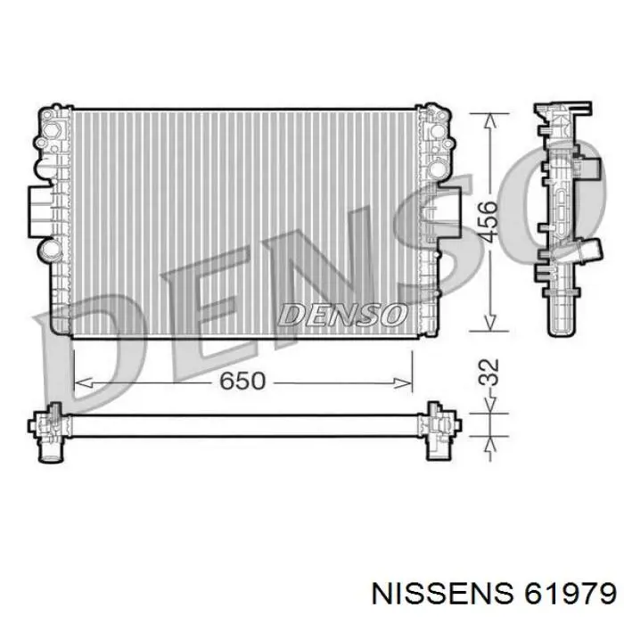 Радиатор 61979 Nissens