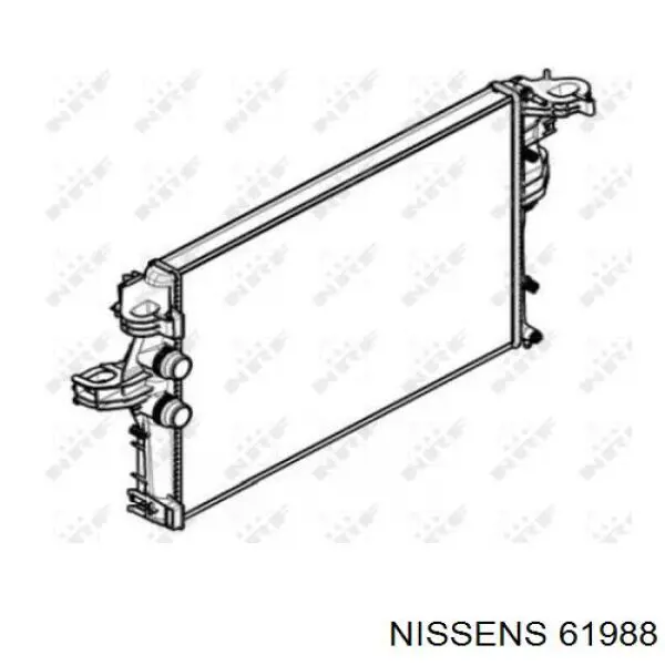 Радиатор охлаждения двигателя Nissens 61988 цена, от 185.49 USD