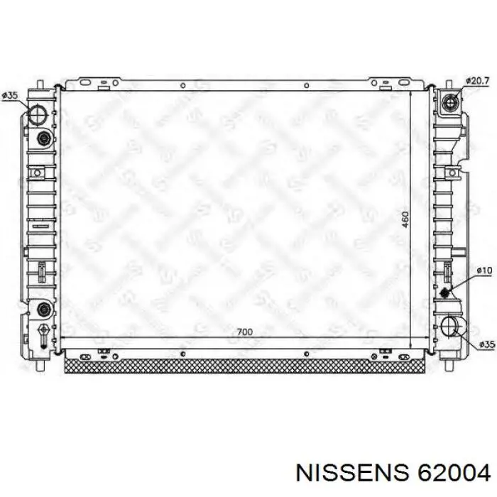 62004 Nissens радиатор