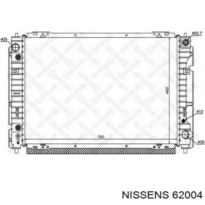 Радиатор 62004 Nissens