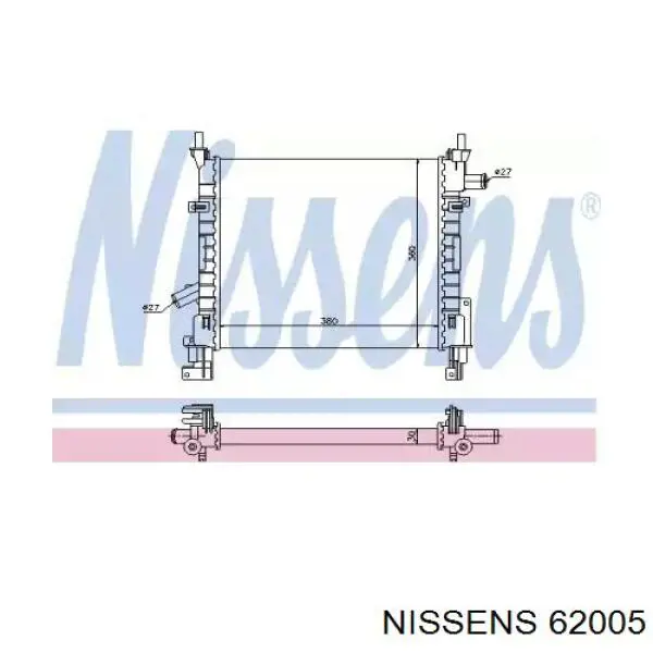 62005 Nissens радиатор