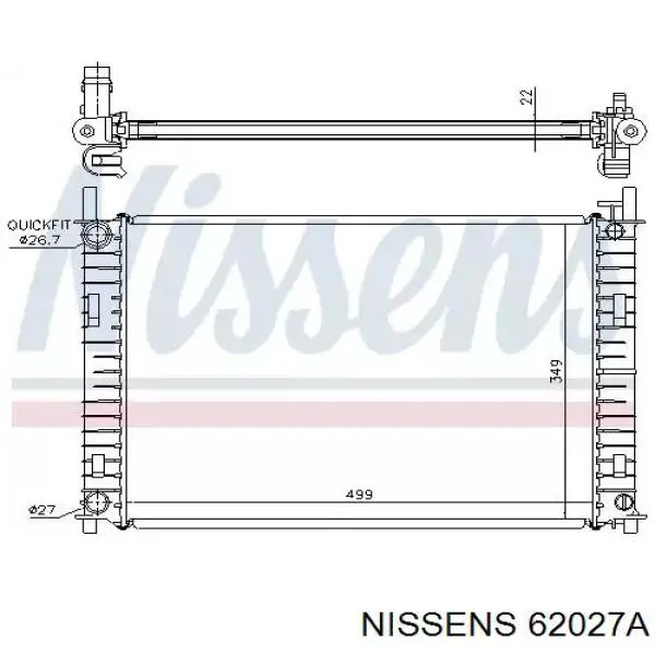 62027A Nissens радиатор