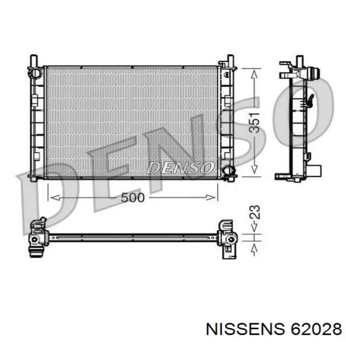 62028 Nissens радиатор