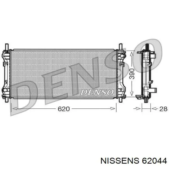 Радиатор 62044 Nissens