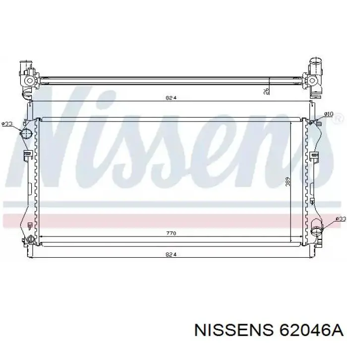 62046A Nissens радиатор