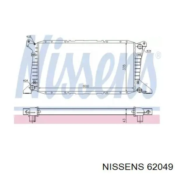 Радиатор 62049 Nissens