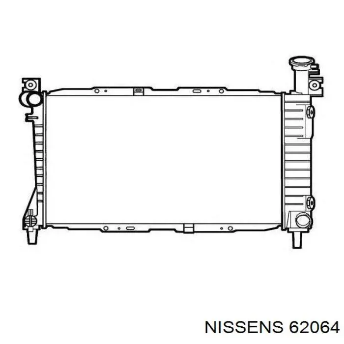 Радиатор 62064 Nissens