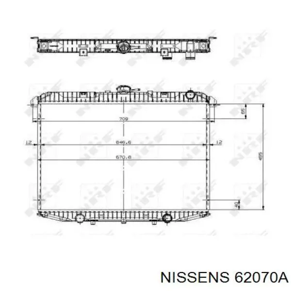 Радиатор 62070A Nissens