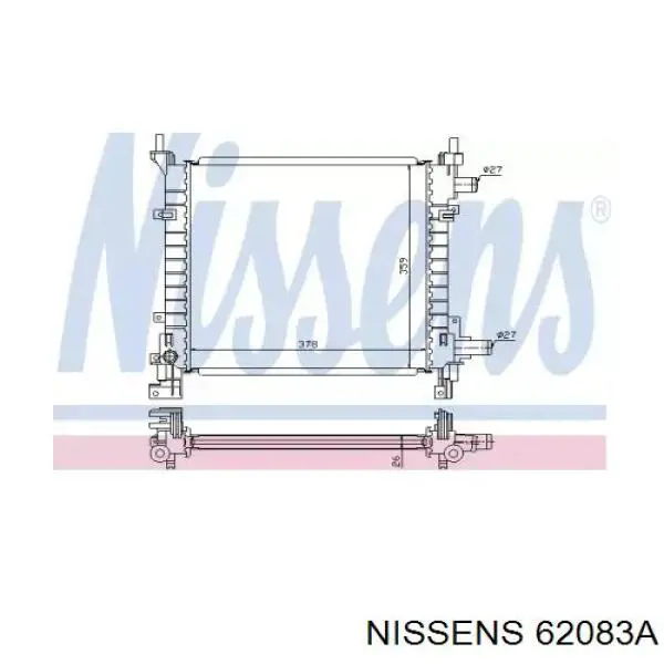 62083A Nissens радиатор